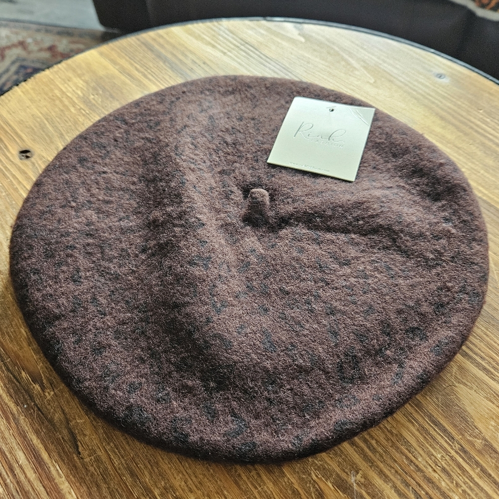 Brown Wool Beret